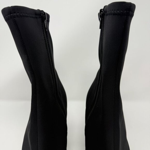 Jeffrey Campbell Siren Bootie Women's 10 Black Neoprene Pointed Toe Heels NWOB - Picture 6 of 16